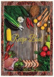 Recipe Book: Blank recipe book | DIY cookbook | Empty cooking journal to write in recipes