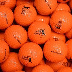 Links Choice Orange, 100 Palline da Golf di Colore Arancione Unisex Adulto