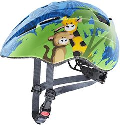 uvex kid 2 cc - lichte fietshelm voor kinderen - individueel passysteem - uitbreidbaar met led-licht - jungle - 46-52 cm