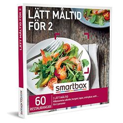 Smartbox - Lätt måltid för 2-60 restauranger - 1 lättare måltid för 2 personer - present till honom, present till henne