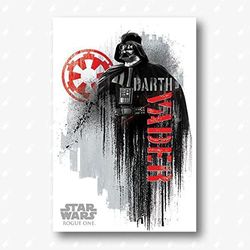 Pyramid International Darth Vader Grunge Maxi Poster, hout, meerkleurig, 91,5 x 61 x 0,02 cm