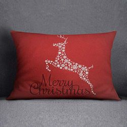 Bonamaison Housses de Coussin, Polyester, Multicolore, 35X50 Cm