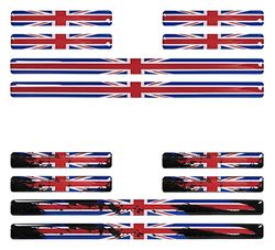 BIKE-label Autocollant 3D pour voiture Drapeau Union Jack Angleterre Grande-Bretagne 300555VE