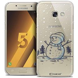 Caseink - fodral för Samsung Galaxy A5 2017 (A520) [Crystal HD Motif Christmas 2017 snögubbsdesign - hårt - ultratunt - tryckt i Frankrike]
