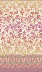 Bassetti Agrigento 9322007 Bedspread 100% Cotton Pink P1 265 x 255 cm