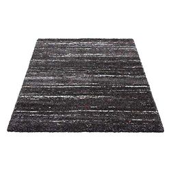 Hamat tapijt voor slaapkamer/woonkamer, polypropyleen, gestreept, grijs, 160 x 230 cm