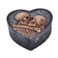 Nemesis Now Star Crossed Lovers Skeleton Box, Grey, 13.5cm