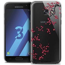 Caseink - Fodral för Samsung Galaxy A3 2017 (A320) [Crystal HD Summer Design Sakura Collection - Styv - Ultratunn - Tryckt i Frankrike]