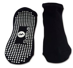SVELTUS halkfri storlek L strumpor yoga/pilates unisex vuxna, svart