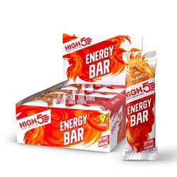 HIGH5 Energy Bar - Real Fruits Soft Bar - No Artificial Sweeteners (Peanut, 12 x 55g)