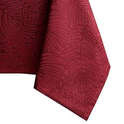 AmeliaHome Bordsduk, 110 x 180 cm bordsduk, fläckskydd, lotuseffekt, tvättbar, vattenavvisande, ornament bordeaux Gaia