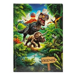 goldbuch 43 157 vriendenboek dinosaurus, donkergroen - Dino motief