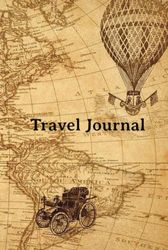 Travel Journal: Hardcover diary with lined and unlined pages | Write memories, make sketches, store ticket stubs and more