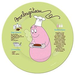 Barbapapa BA934E duży talerz obiadowy przepis w języku francuskim