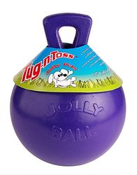 Horsemens Pride Inc. Jolly Huisdieren Tug-N-Werf Jolly Ball - 6" Purple - Purple Clear, Unisex, HMP0110