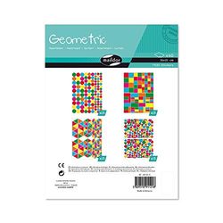 Maildor - Ref AE121O - Geometric Stickers (Pack of 60 Sheets) - Assorted Shapes - 21 x 16cm, Brightly-Coloured, Pack Contains Approximately 7920 Stickers
