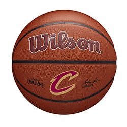 Wilson NBA Team Alliance Cleveland Cavaliers Ball WZ4011901XB, vrouwen, mannen basketballen, bruin, 7 EU