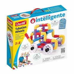 Quercetti 041857 Tubation Wheels Toy, Multi-Coloured, 68 Pezzi