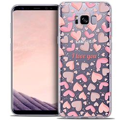 Caseink - Beschermhoes voor Samsung Galaxy S8 (G950) [Crystal Gel Motief HD Collectie Love Valentijnsdag Design I Love You - Zacht, Ultradun - Bedrukt in Frankrijk]
