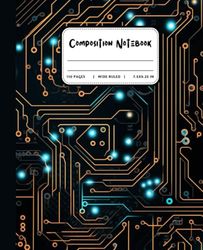 Composition Notebook Wide Ruled: Notebook for Boys Who Think Like Coders and Creators