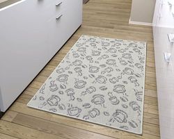 HANSE Home Tapis de Cuisine - Tapis de Cuisine antidérapant - Motif café - Facile d'entretien - Robuste - Certifié Öko-Tex - pour Cuisine, Couloir, entrée - Gris crème, 92 x 150 cm