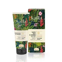 Helan, Kaffa, Natural Shampoo and Bubble Bath for Body and Hair, Energizing Perfumed Shower Gel with Licorice and Sweet Almond Protein - Gentle Bath Foam, 200 ml - Made in Italy