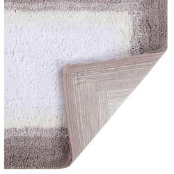 Better Trends 100% Cotton Torrent Collection Bath Mats, Beige Bath Mat - Tufted, Absorbent & Machine Washable Bath Mats for Bathroom Floor, Shower & Sink Bath Mat Rug, 17" x 24"