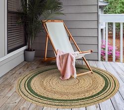 Viniliko Alfombra, Vinilo de Alta Resistencia y Libre de ftalatos de 2,8 mm, Verde, [Diam] 100