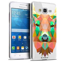 Caseink - fodral för Samsung Galaxy Grand Prime SM-G530 [Crystal HD Polygon Series Animal - Hård - ultratunn - tryckt i Frankrike] - hjort
