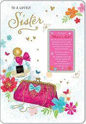 Sentiment Verjaardagskaart Zuster - Kaarten - 9 x 6 inch - Regal Publishing