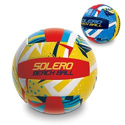 MONDO Toys - Palla da gioco volley Beach Volley SOLERO - taglia 5 indoor, outdoor, beach, pvc sponge soft touch, colori assortiti - 13457