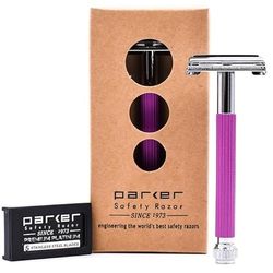Parker 29L - Rasoio di sicurezza da donna, color lavanda, con apertura a farfalla