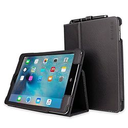 Snugg iPad Air 2 Case - Black Leather Smart Case Cover Apple iPad Air 2 Black