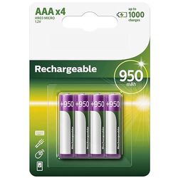 4 stuks Philips AAA R03B4A95/10 oplaadbare batterijen, 1,2 V, ideaal voor uw apparaten om optimale en duurzame prestaties te garanderen. Perfect voor dagelijks gebruik.