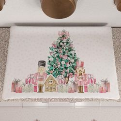 PETTI Artigiani italiani - Tapacubos de Navidad para Cocina de Navidad (50 x 70 cm), diseño de Soldados, Color Rosa, 100% Fabricado en Itay