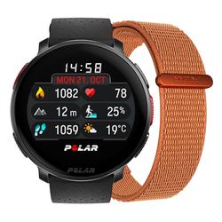 Polar Vantage V3 med ett extra hook & loop-nylonarmband, sportklocka med GPS, avancerad pulsmätare och utökad batteritid, smartklocka för män och kvinnor, offline-kartor, löparklocka