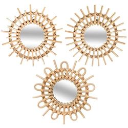 3 Mirror Rattan Sun Diameter 28