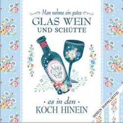 Cook Shop Theedoek - Man Nehme Een goed glas wijn, 200 g