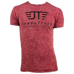 Jeanstrack Snow, Maglietta Unisex-Adulto, Rosso, M