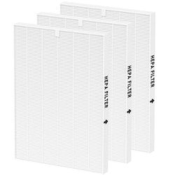 Allisfresh 116130 True HEPA Replacement Filter H Compatible with Winix 5500-2 Air Purifier and Models AM80, 3 Pack HEPA Filter only