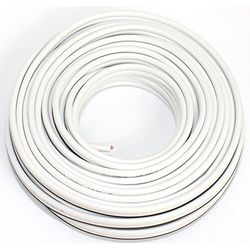 Luidsprekerkabel 2x2,50mm2- audiokabel - boxkabel 2,50mm2-10m wit