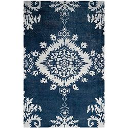 Safavieh stw235b-3 Salma Alfombra Mezcla de Lana/algodón/Viscosa Indigo 91 x 152 cm