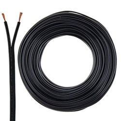 Luidsprekerkabel 2x0,50mm2-25m - zwart - CCA - audiokabel - luidsprekerkabel