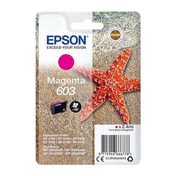 Epson 603 Etoile de Mer Magenta, Cartouche d'encre d'origine, XP-2100 XP-2105 XP-2150 XP-2155 XP-3100 XP-3105 XP-3150 XP-3155 XP-4100 XP-4150 WF-2810DWF WF-2820 WF-2830DWF WF-2840 WF-2850DWF WF-2870