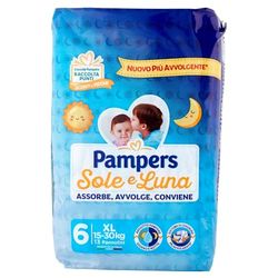 Pampers Zon en Maan 6. 15-30 XL 13 luiers verpakking 6 stuks