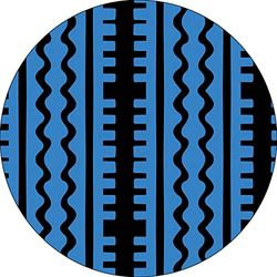 Bonateks, Ronde digitaal bedrukte muismat, antislip onderkant, voor kantoor en thuis, diameter: 22 cm