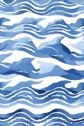 The sea love you notebook: A soft matte cover notebook in soothing blue with an artistic touch creative.120 pages ,6x9 inch.