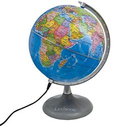 Lexibook NLJ185PL POD⇒WIETLANY, STEM, 2-w-1: wereldbol za dnia, planetarium w nocy