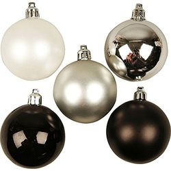 Christmas Ornaments, D: 6 cm, black harmony, 20asstd