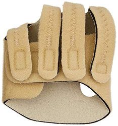 Rolyan Hand-Based In-Line Splint, Provides Supportive and Protective Design for the Hand with Reinforced Neoprene MCP Support Straps to Prevent Over-Stretching, Small, Left